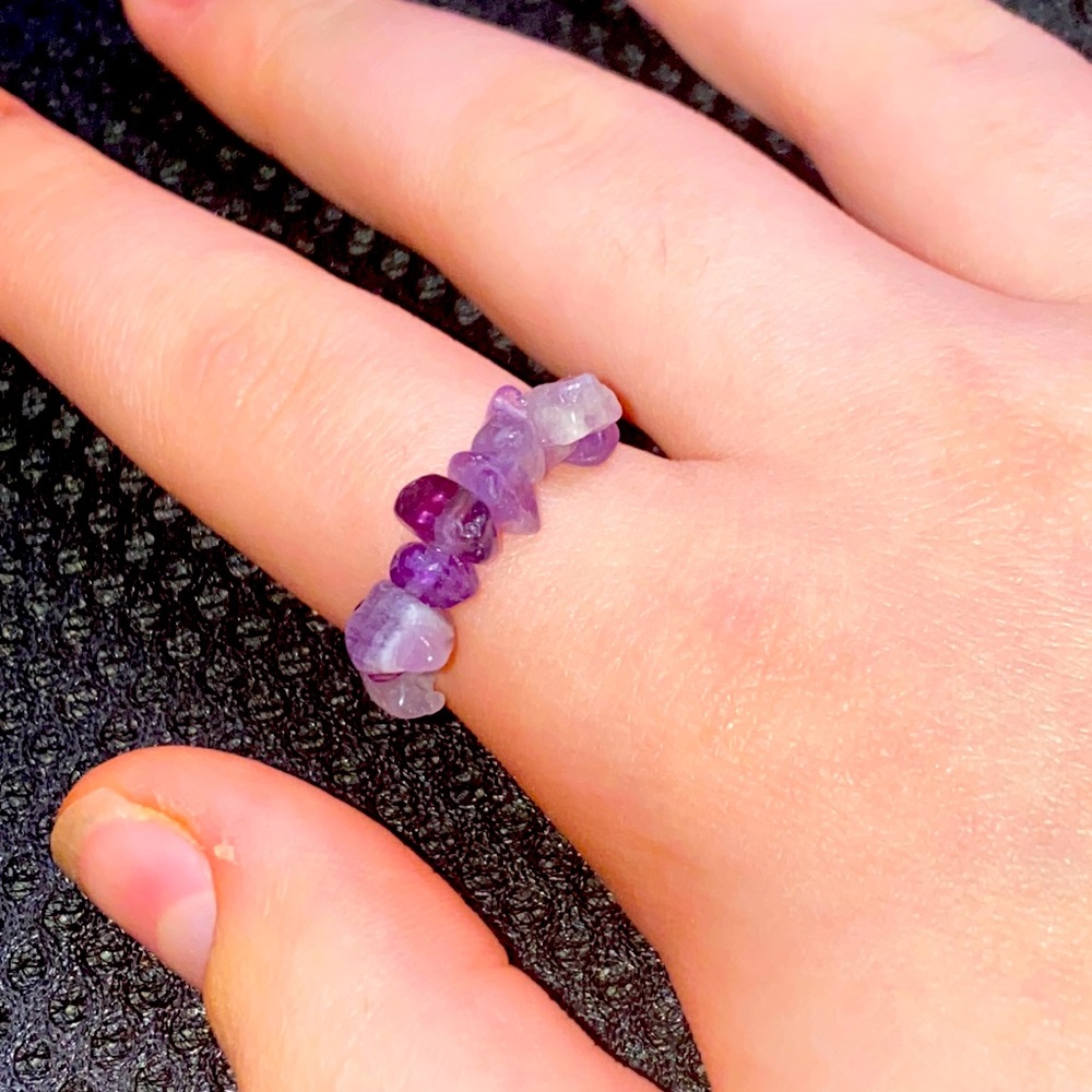 Handmade amethyst ring